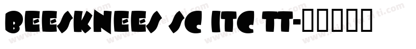Beesknees SC ITC TT字体转换